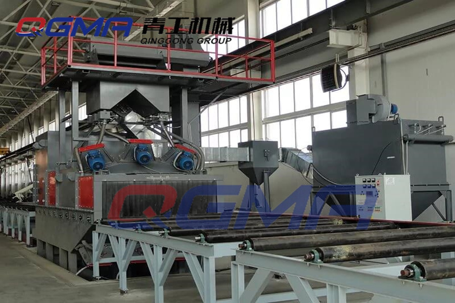 鋼軌連接板通（tōng）過式拋丸（wán）除鏽機