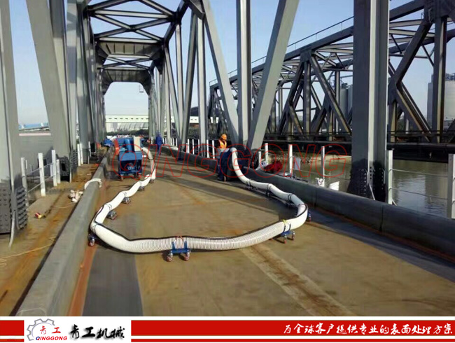 橋麵拋丸機-跨海大橋施工